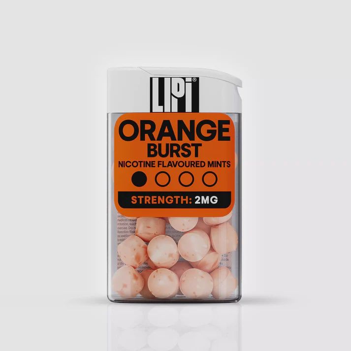 E-Xhale - LIPI - Orange Burst - Nicotine mints - 2mg