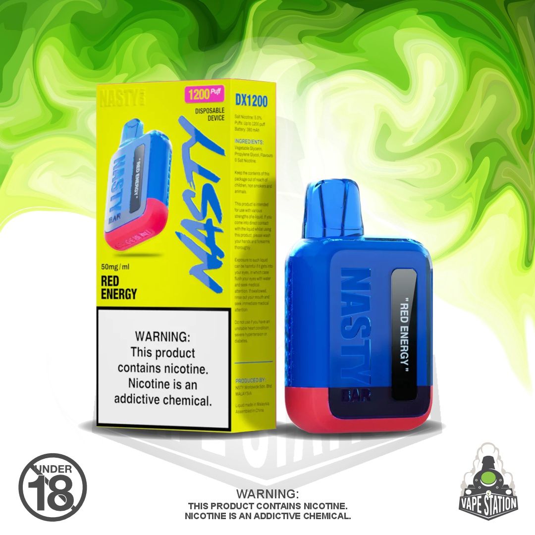 Nasty 1200 Puff - Red Energy - 50mg