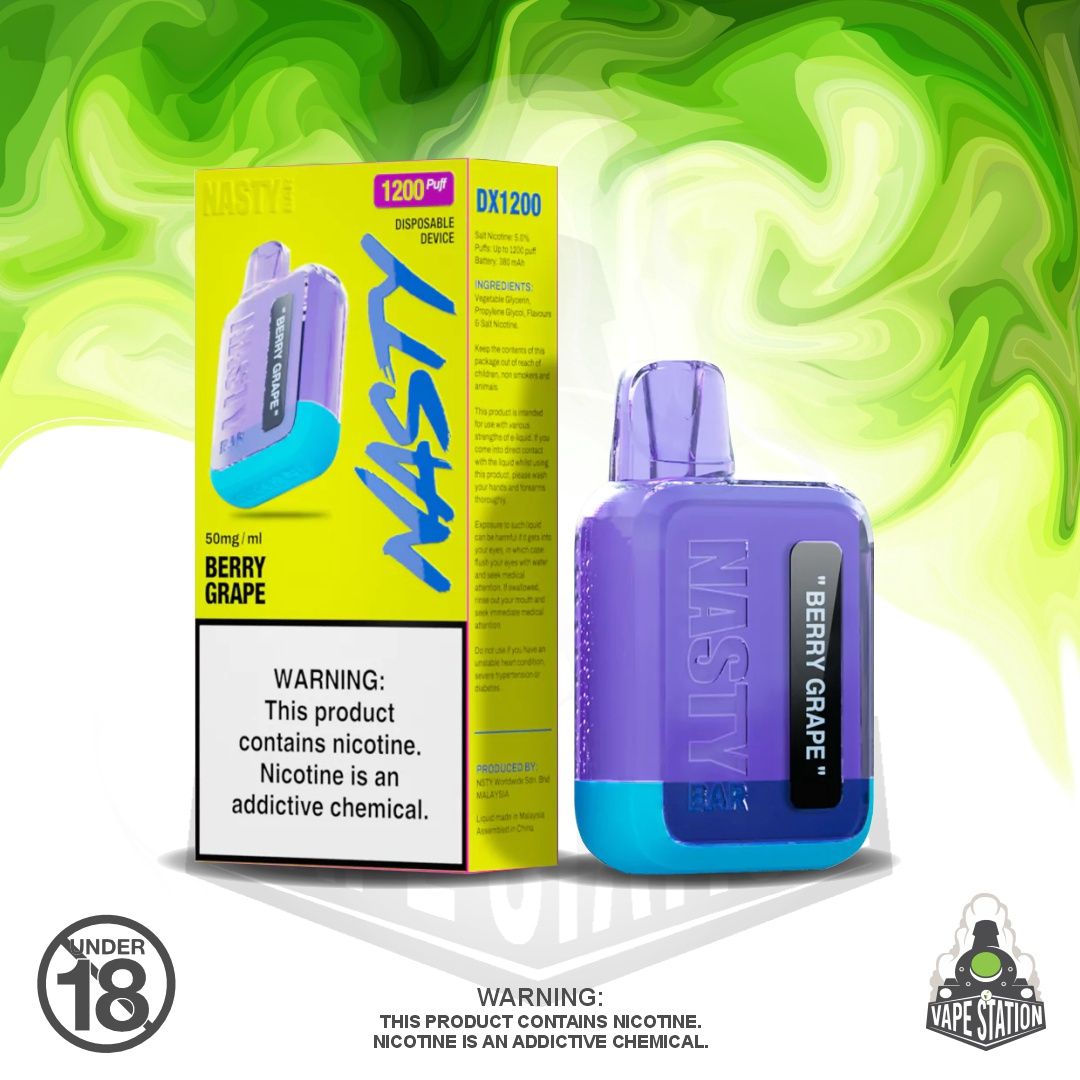 Nasty 1200 Puff - Berry Grape - 50mg