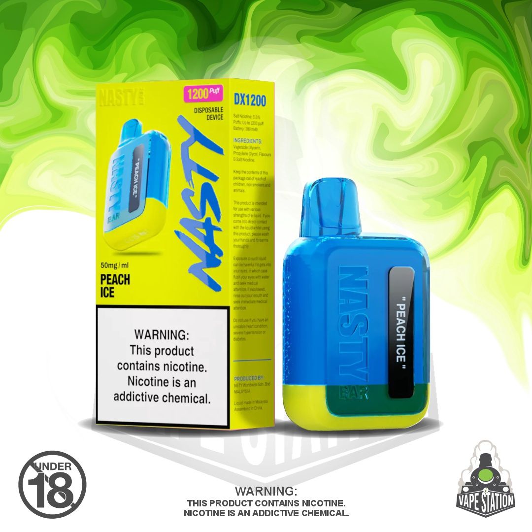 Nasty 1200 Puff - Peach Ice - 50mg