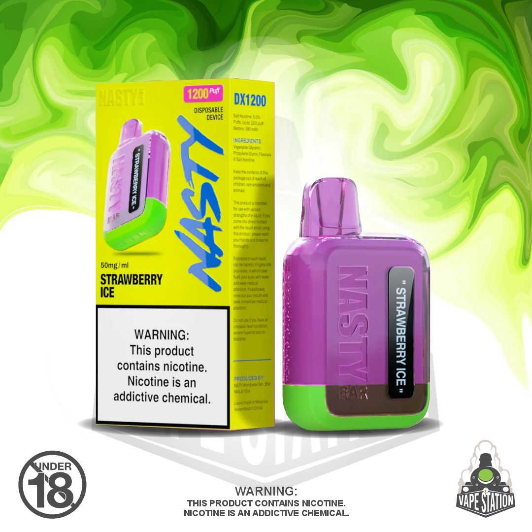 Nasty 1200 Puff - Strawberry Ice - 50mg