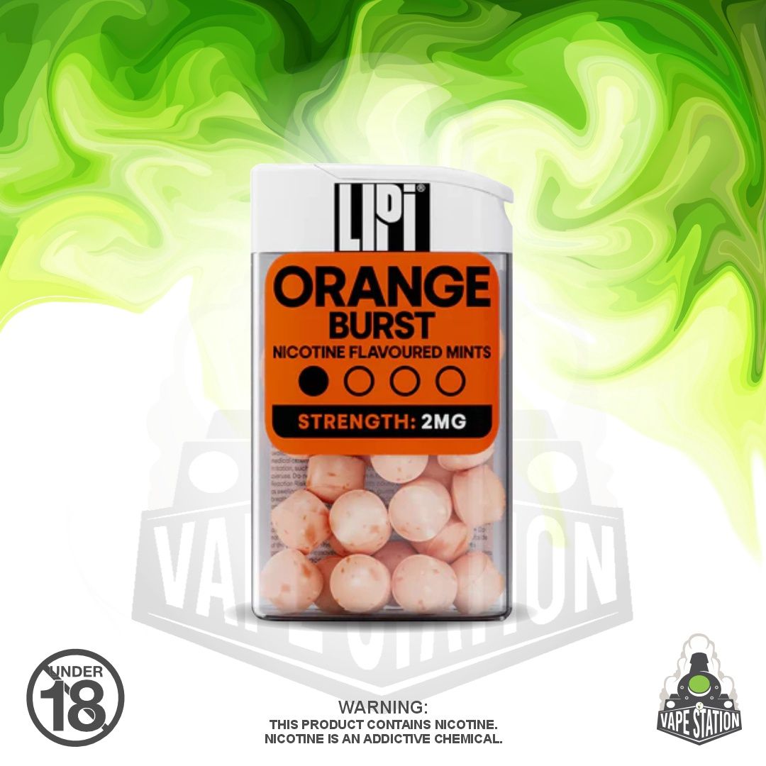 E-Xhale - LIPI - Orange Burst - Nicotine mints - 2mg