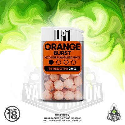E-Xhale - LIPI - Orange Burst - Nicotine mints - 2mg