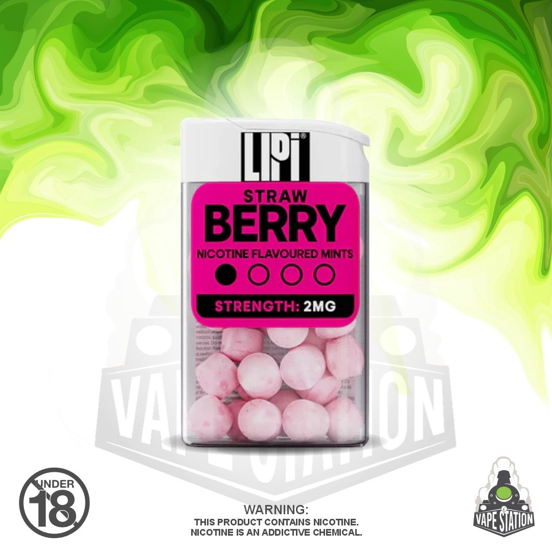 E-Xhale - LIPI - Strawberry - Nicotine Mints - 2mg