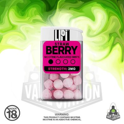 E-Xhale - LIPI - Strawberry - Nicotine Mints - 2mg