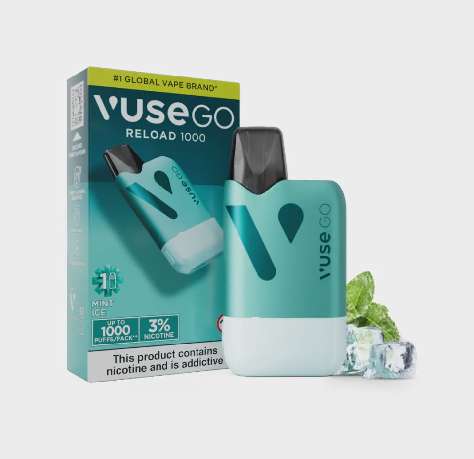 Vuse - Reload - Aqua Starter Kit - Plus Mint ice 3% epod