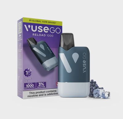 Vuse - Reload - Black Starter Kit - Plus  Grape ice 3% epod