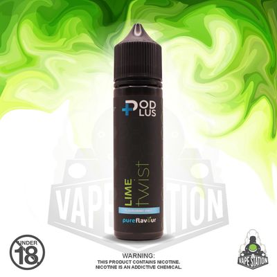 Pods Plus - LONGFILL 60ml SALTS  25mg - Lime Twist (Flavour Only)