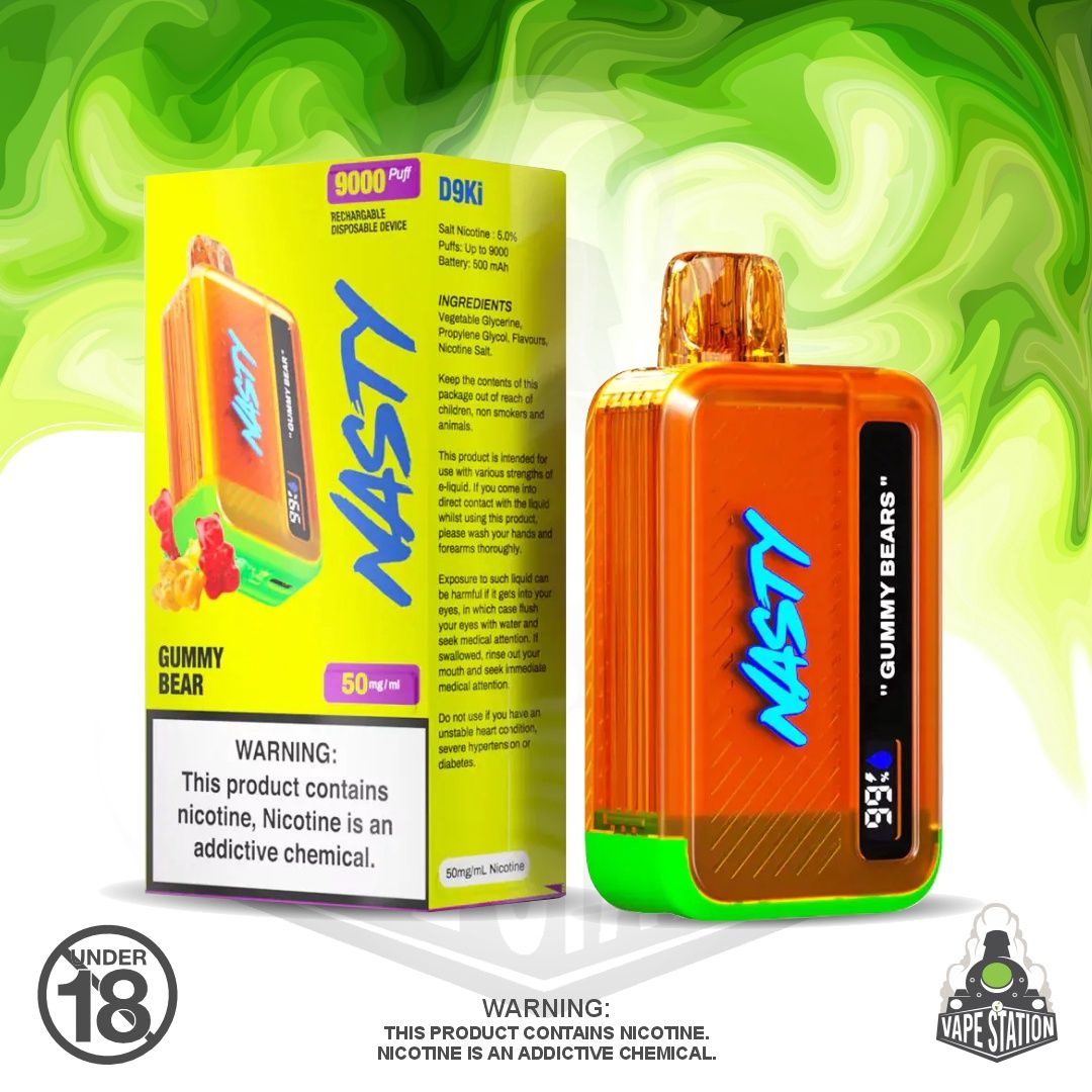 Nasty Bar - 9000 Puff - Gummy Bear - 50mg