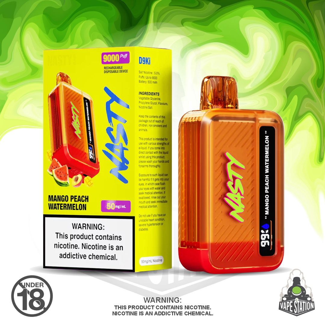 Nasty Bar - 9000 Puff - Mango Peach Watermelon - 50mg