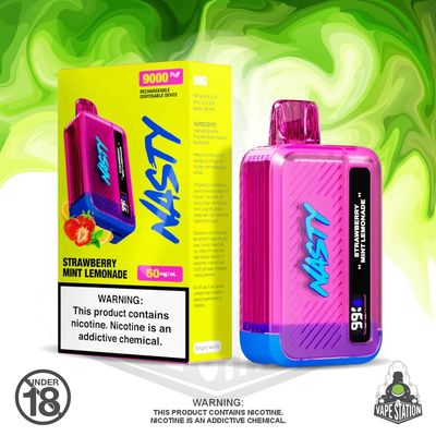 Nasty Bar - 9000 Puff - Strawberry Mint Lemonade - 50mg