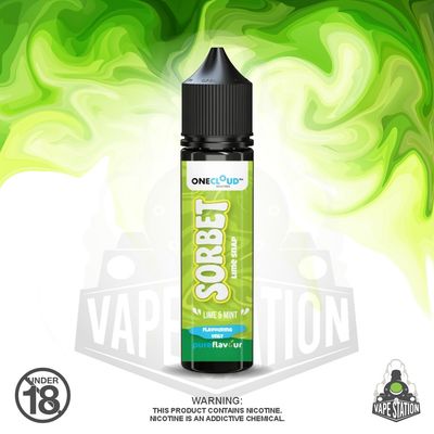 Sorbet - 60ml Longfill - Lime Snap (Lime &amp; Mint) - 25mg (Flavour Only)
