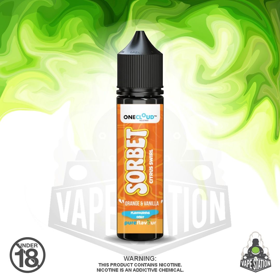 Sorbet - 60ml Longfill - Citrus Swirl (Orange & Vanilla) - 25mg (Flavour Only) Sorbet - 60ml Longfill - Citrus Swirl (Orange & Vanilla) - 25mg (Flavour Only)