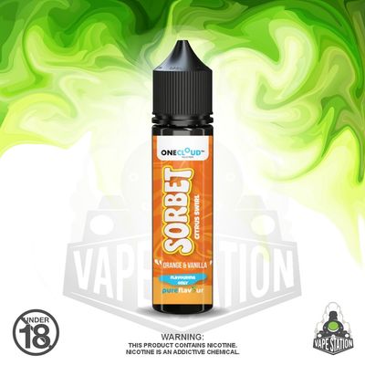 Sorbet - 60ml Longfill - Citrus Swirl (Orange &amp; Vanilla) - 25mg (Flavour Only)