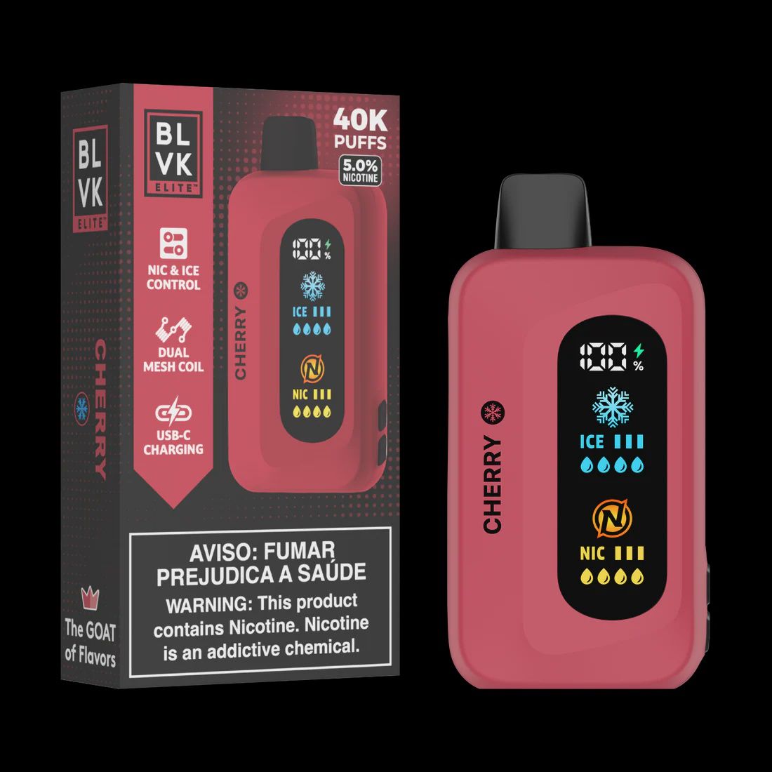 BLVK - 40 000 Puff - Cherry - 50mg BLVK - 40 000 Puff - Cherry - 50mg