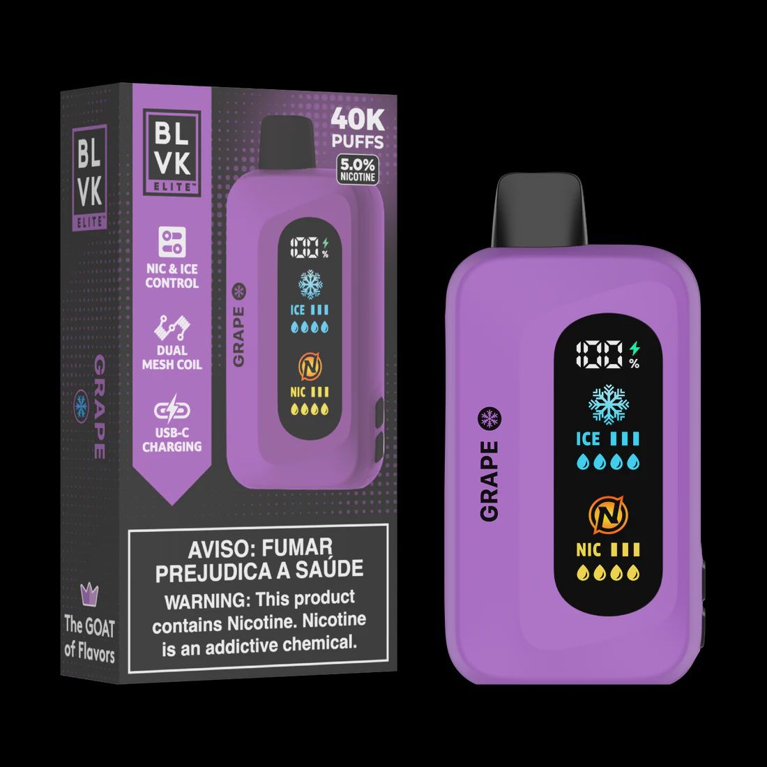 BLVK - 40 000 Puff - Grape - 50mg BLVK - 40 000 Puff - Grape - 50mg