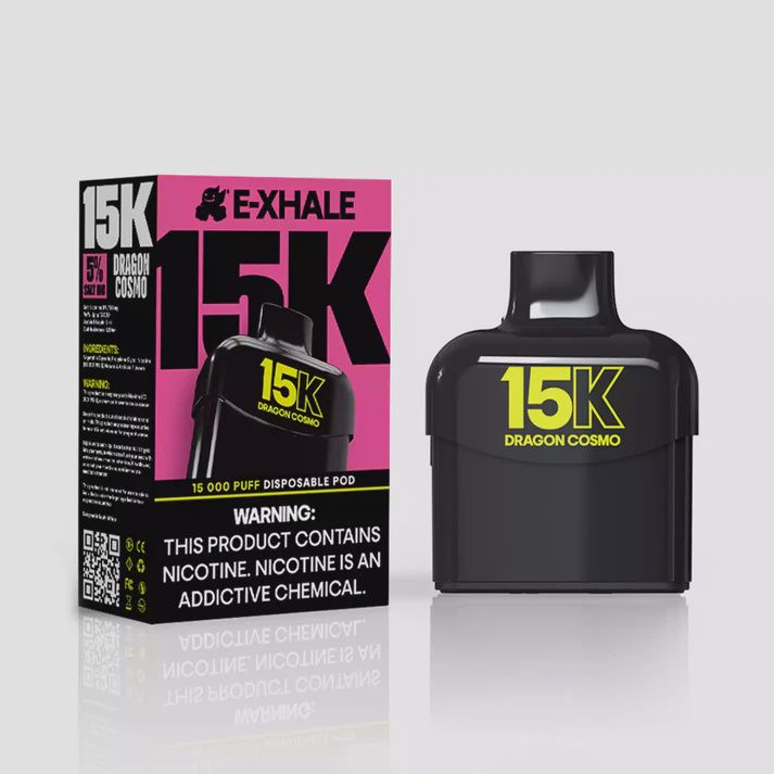 E-Xhale - 15K Flavour Cartridge - Dragon Cosmo - 5% E-Xhale - 15K Flavour Cartridge - Dragon Cosmo - 5%