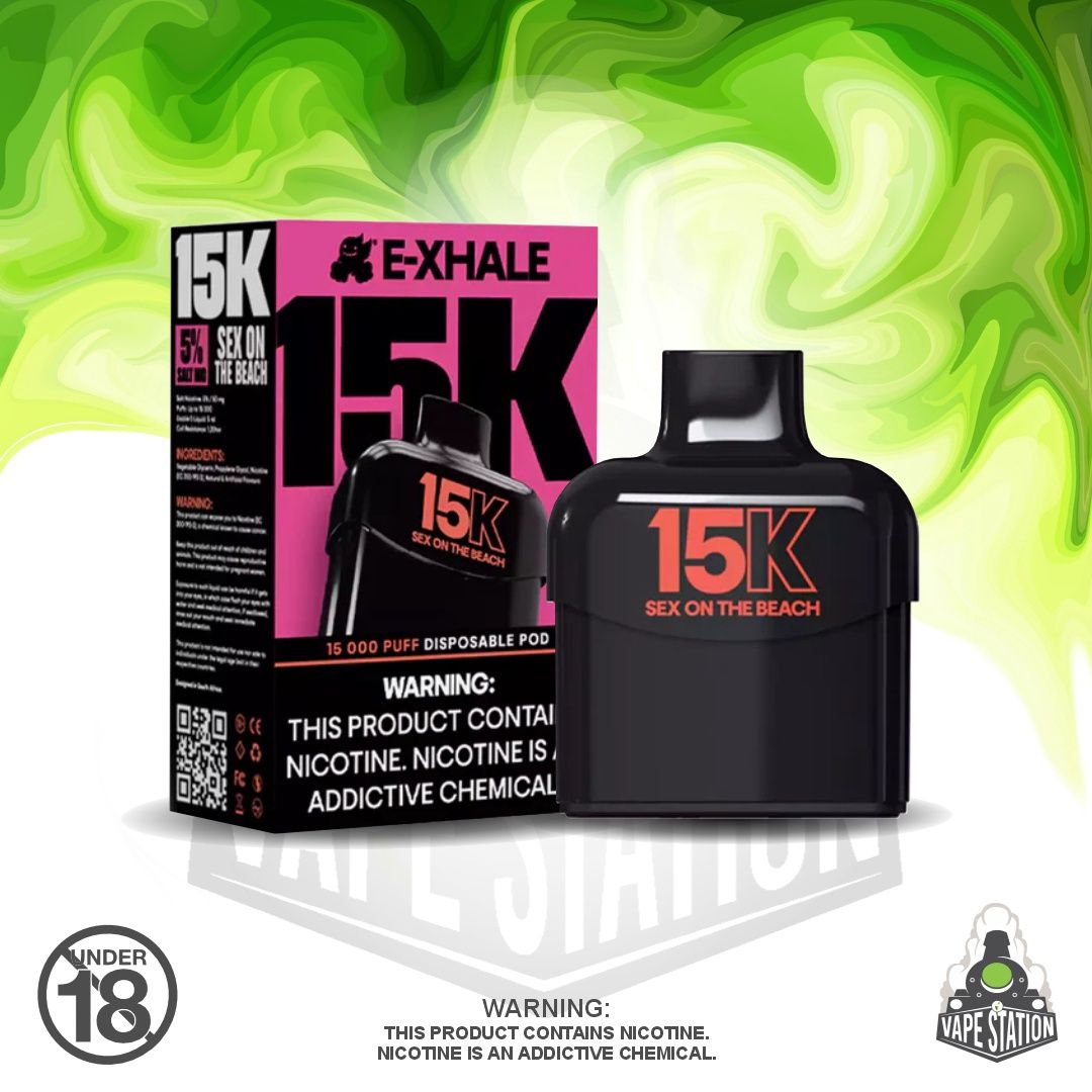 E-Xhale - 15K Flavour Cartridge - Sex on the Beach - 5% E-Xhale - 15K Flavour Cartridge - Sex on the Beach - 5%
