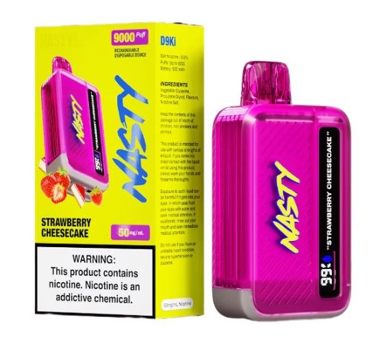 Nasty Bar - 9000 Puff - Strawberry Cheesecake - 50mg Nasty Bar - 9000 Puff - Strawberry Cheesecake - 50mg