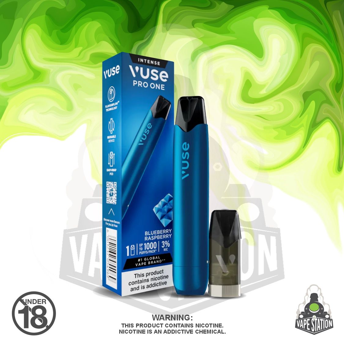 VUSE - ProPen rechargeable device KIT - Blueberry Raspberry - 3%