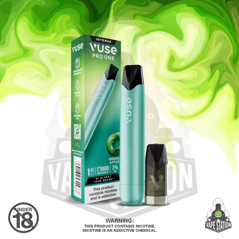 elfbar elfa kaufen DISPOSABLE E-CIGARETTE VUSE GO 1000 GREEN APPLE