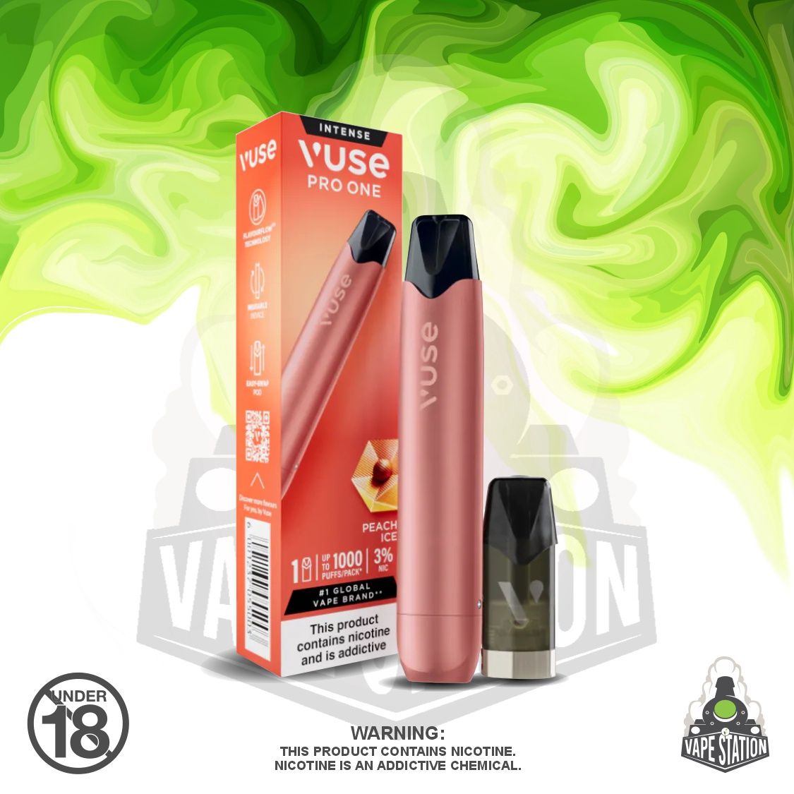 VUSE - ProPen rechargeable device KIT - Peach Ice - 3%