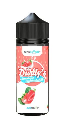 One Cloud - Diddly's Strawberry Condensed Milk - 120ml LONGFILL (Flavour Only)