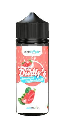 One Cloud - Diddly's Strawberry Condensed Milk - 120ml LONGFILL (Flavour Only)