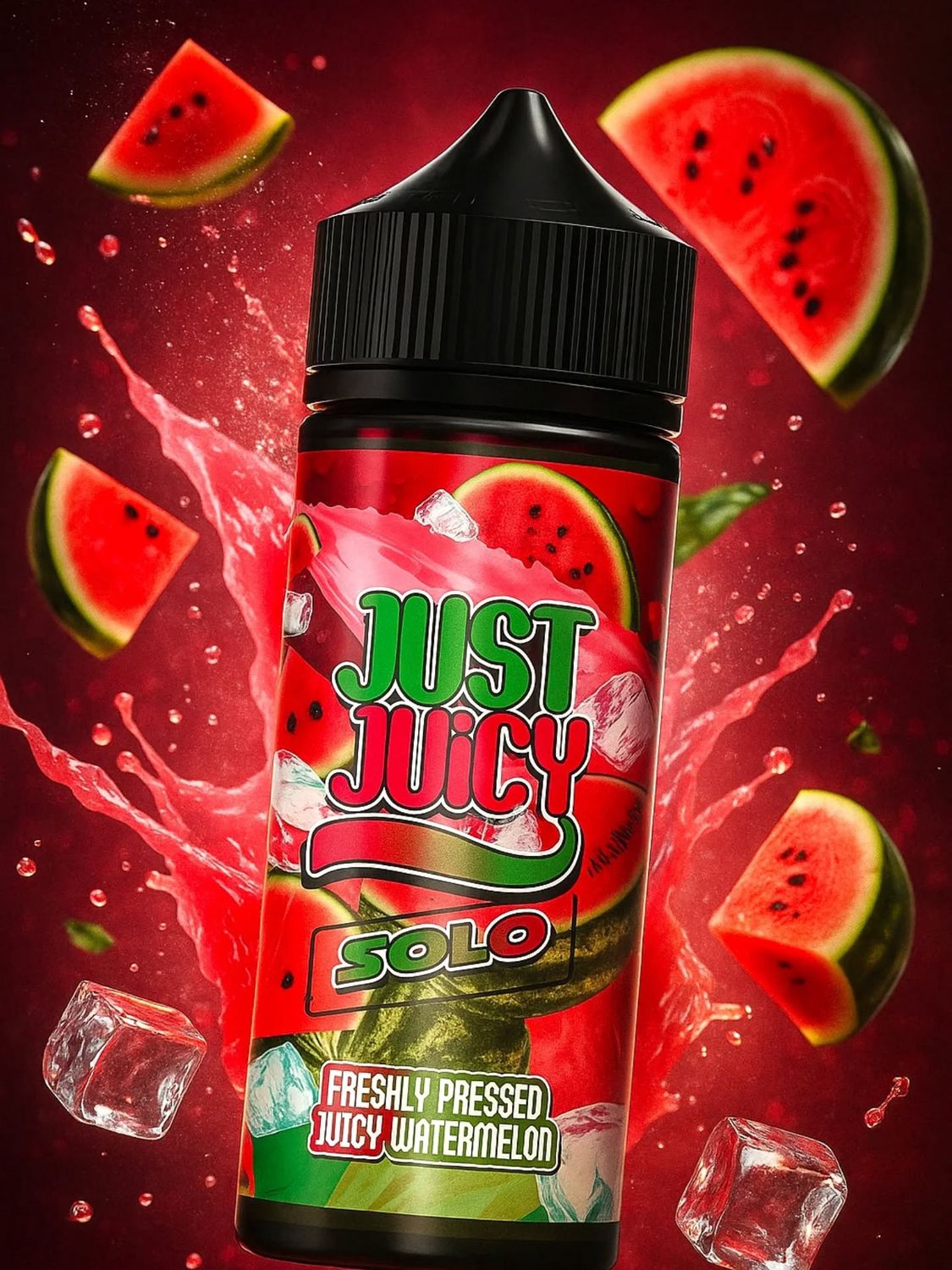 Just Juicy SOLO - Fresh Juicy Watermelon - 120ml LONGFILL (Flavour Only) Just Juicy SOLO - Fresh Juicy Watermelon - 120ml LONGFILL (Flavour Only)