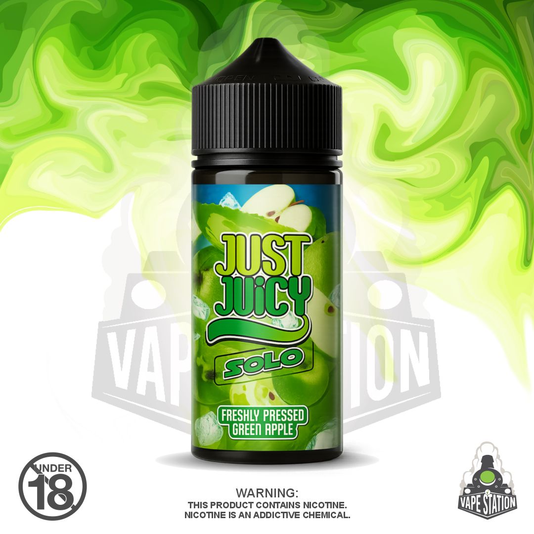 Just Juicy SOLO - Fresh Green Apple - 120ml LONGFILL (Flavour Only)