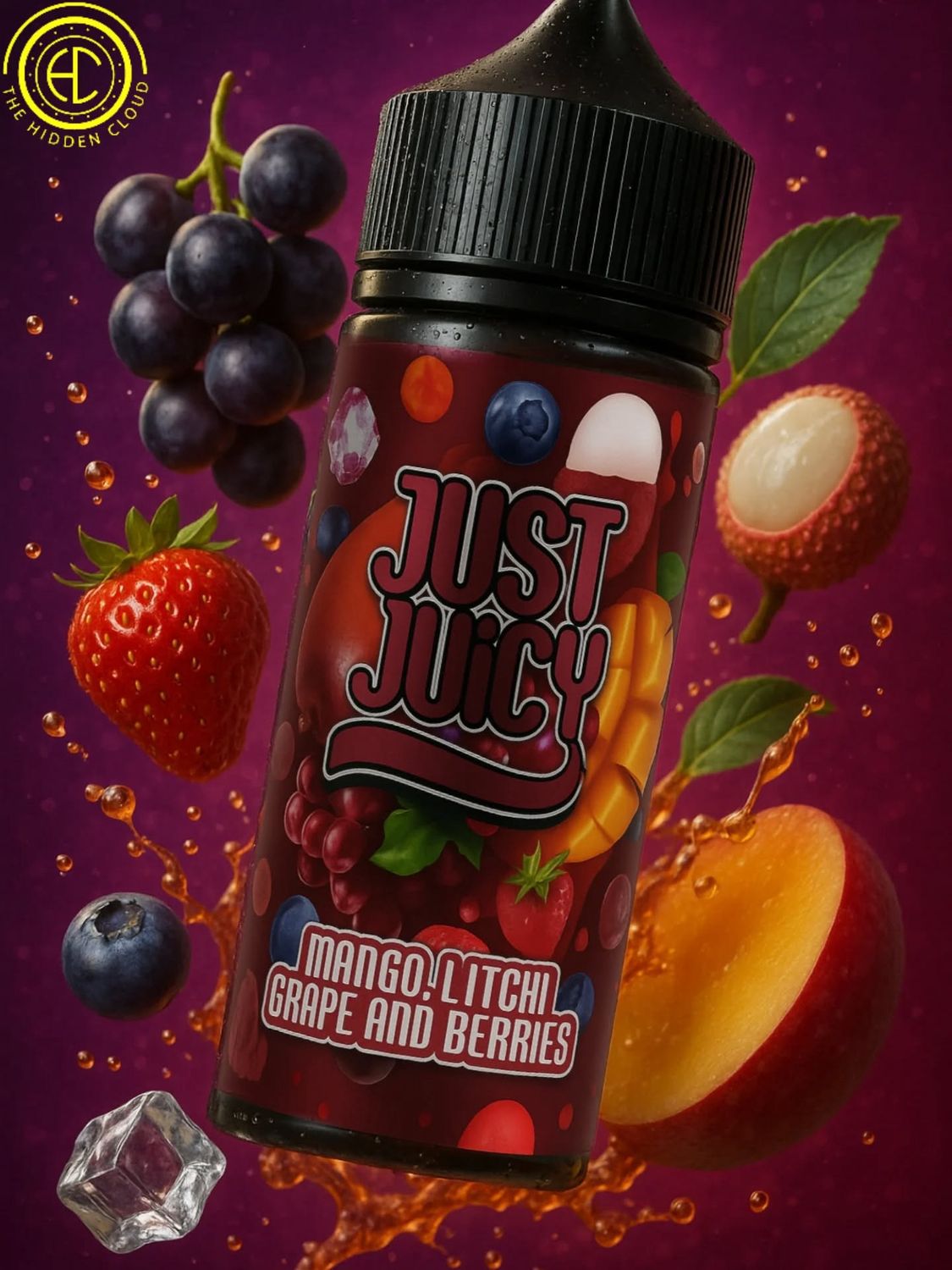 Just Juicy - Mango, Litchi, Grape & Berries - 120ml LONGFILL (Flavour Only) Just Juicy - Mango, Litchi, Grape & Berries - 120ml LONGFILL (Flavour Only)