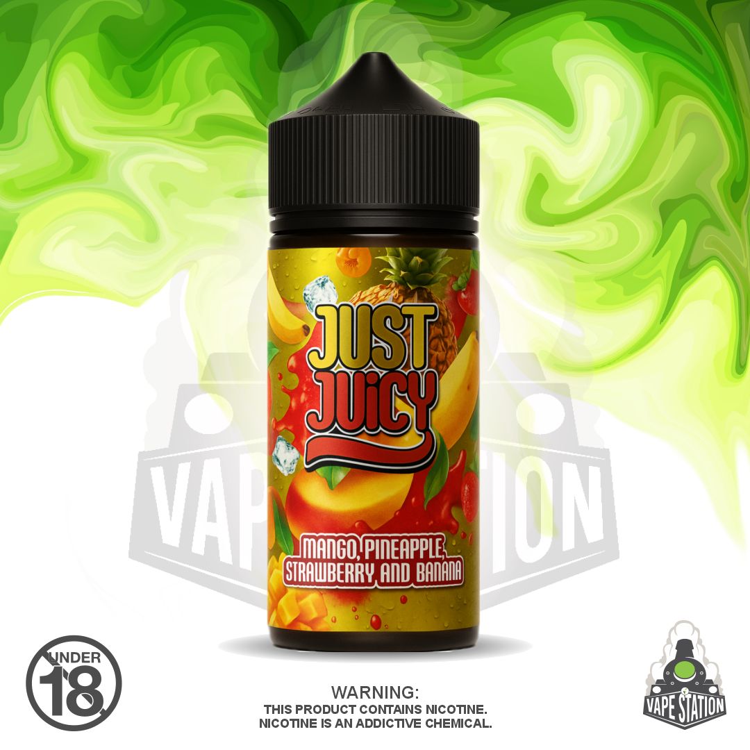 Just Juicy - Mango, Strawberry, Pineapple &amp; Banana - 120ml LONGFILL (Flavour Only)