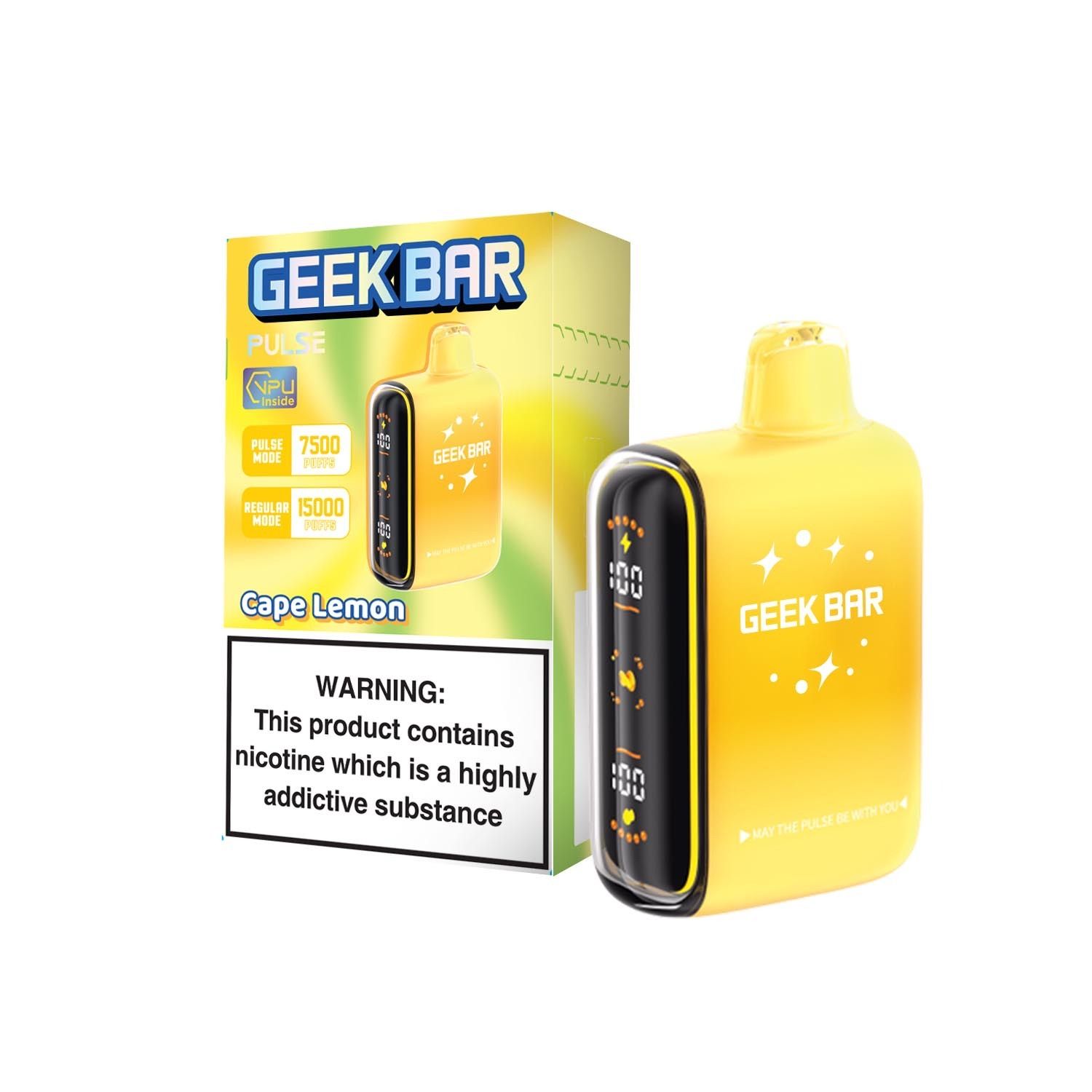 Geekbar Pulse - 15 000 Puff - Cape Lemon - 50mg