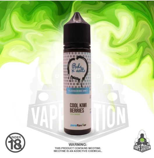 Pods 'n Salts - LONGFILL 60ml SALTS 50mg - Cool Kiwi Berries (Flavour Only) Pods 'n Salts - LONGFILL 60ml SALTS 50mg - Cool Kiwi Berries (Flavour Only)