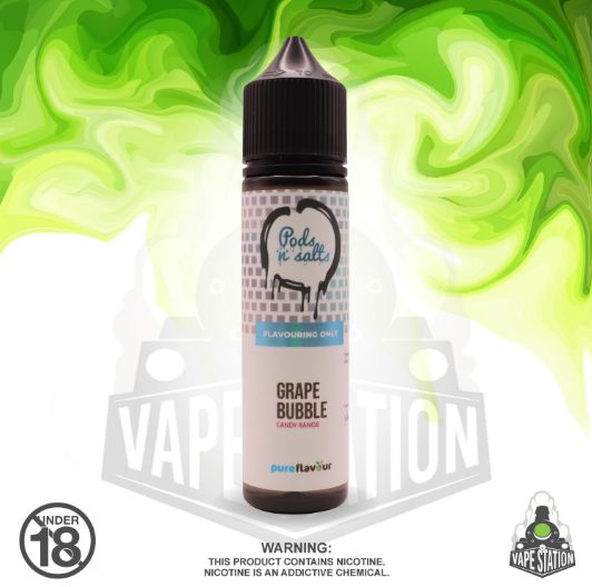 Pods 'n Salts - LONGFILL 60ml SALTS 50mg - Grape Bubble (Flavour Only)