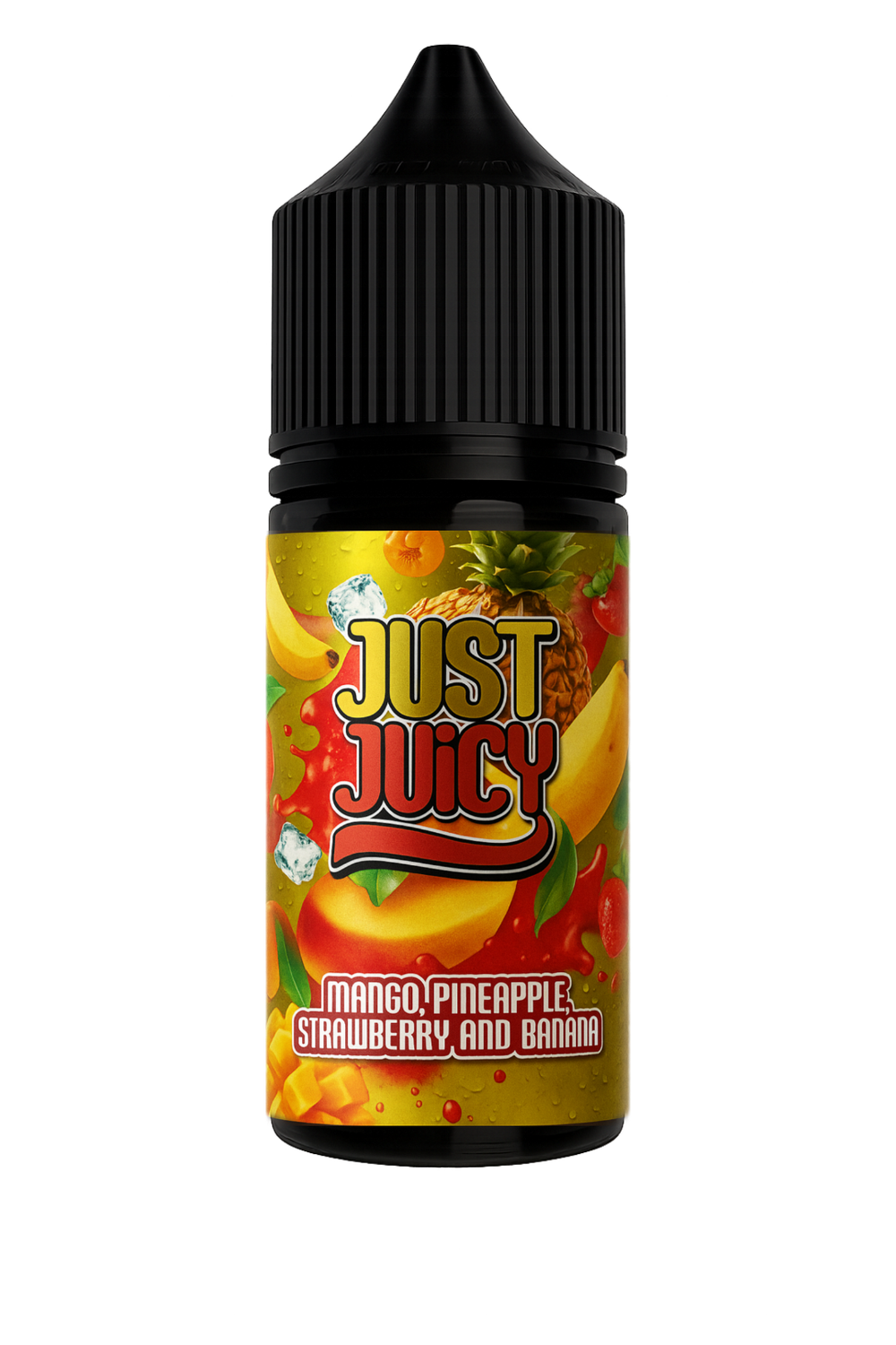 Just Juicy - 30ml Shortfill - 25mg - Mango/Straw/Pineapple/Banana (Flavour Only)