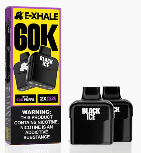 E-Xhale - 60K - Black Ice - 5% [2 x 30K Flavour Cartridges]