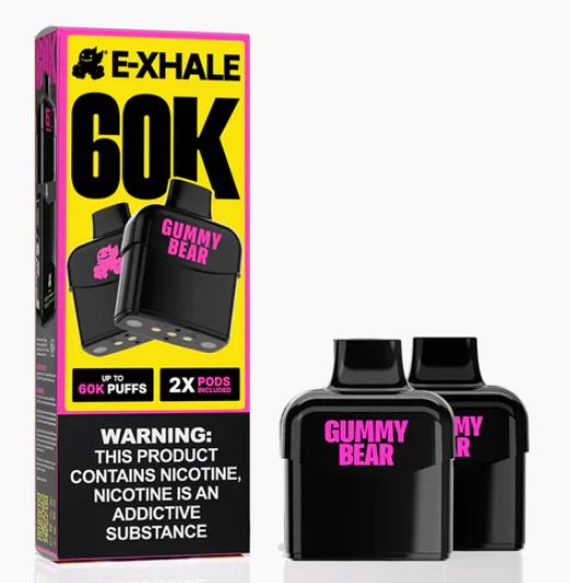 E-Xhale - 60K - Gummy Bear - 5% [2 x 30K Flavour Cartridges]