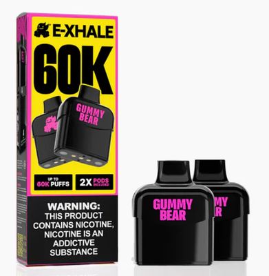E-Xhale - 60K - Gummy Bear - 5% [2 x 30K Flavour Cartridges]