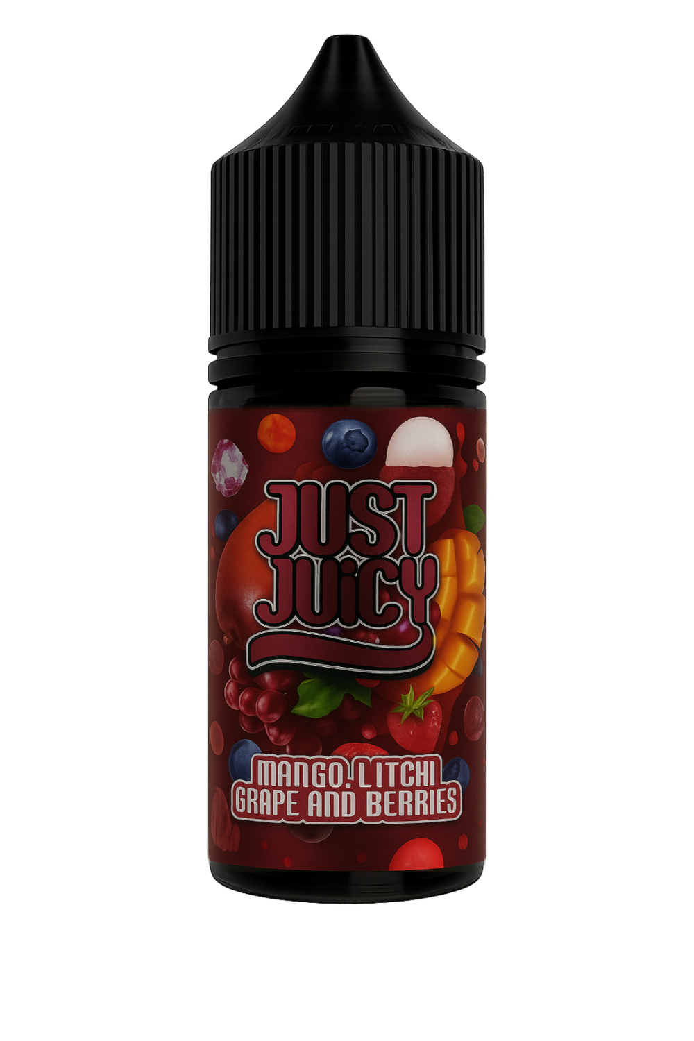 Just Juicy - 30ml Shortfill - 50mg - Mango/Litchi/ Grape/Berries (Flavour Only)