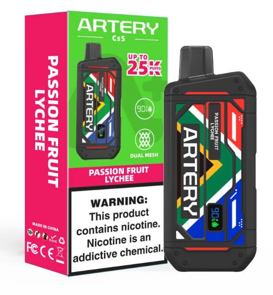 Artery - 25 000 Puff - Passionfruit Lychee - 5% Artery - 25 000 Puff - Passionfruit Lychee - 5%