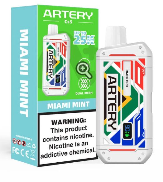 Artery - 25 000 Puff - Miami Mint - 5% Artery - 25 000 Puff - Miami Mint - 5%