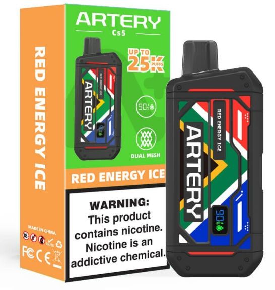 Artery - 25 000 Puff - Red Energy Ice - 5% Artery - 25 000 Puff - Red Energy Ice - 5%
