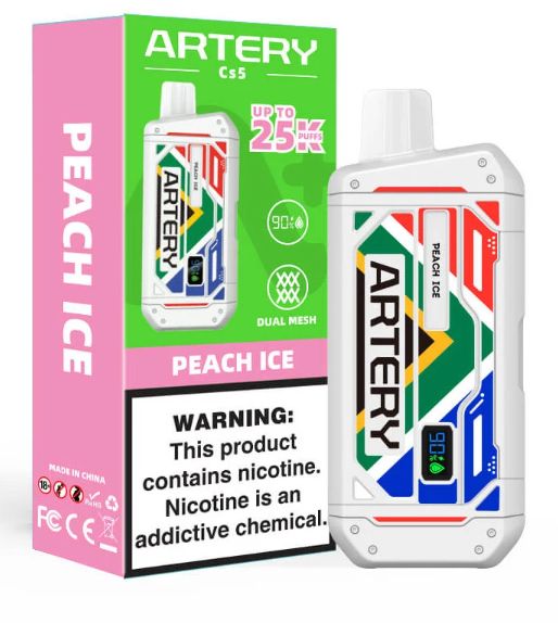 Artery - 25 000 Puff - Peach Ice - 5% Artery - 25 000 Puff - Peach Ice - 5%