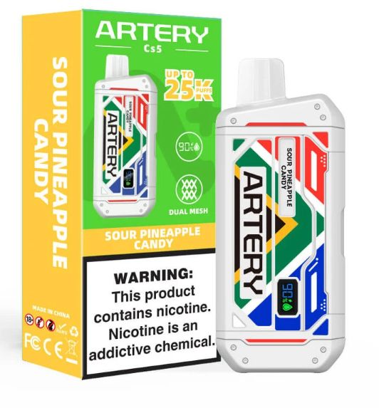 Artery - 25 000 Puff - Sour Pineapple Candy - 5%