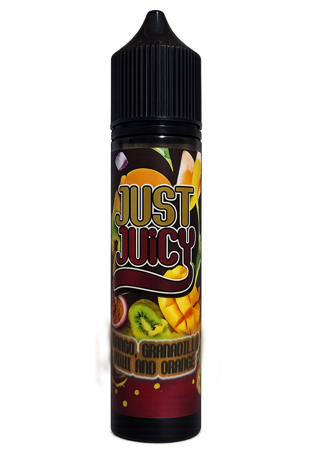 Just Juicy - 60ml Longfill - 25mg - Mango/Granadilla/Kiwi/Orange (Flavour Only) Just Juicy - 60ml Longfill - 25mg - Mango/Granadilla/Kiwi/Orange (Flavour Only)