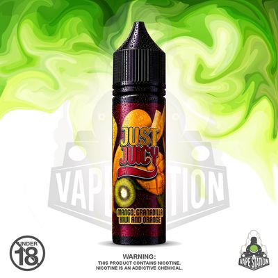 Just Juicy - 60ml Longfill - 25mg - Mango/Granadilla/Kiwi/Orange (Flavour Only) Just Juicy - 60ml Longfill - 25mg - Mango/Granadilla/Kiwi/Orange (Flavour Only)