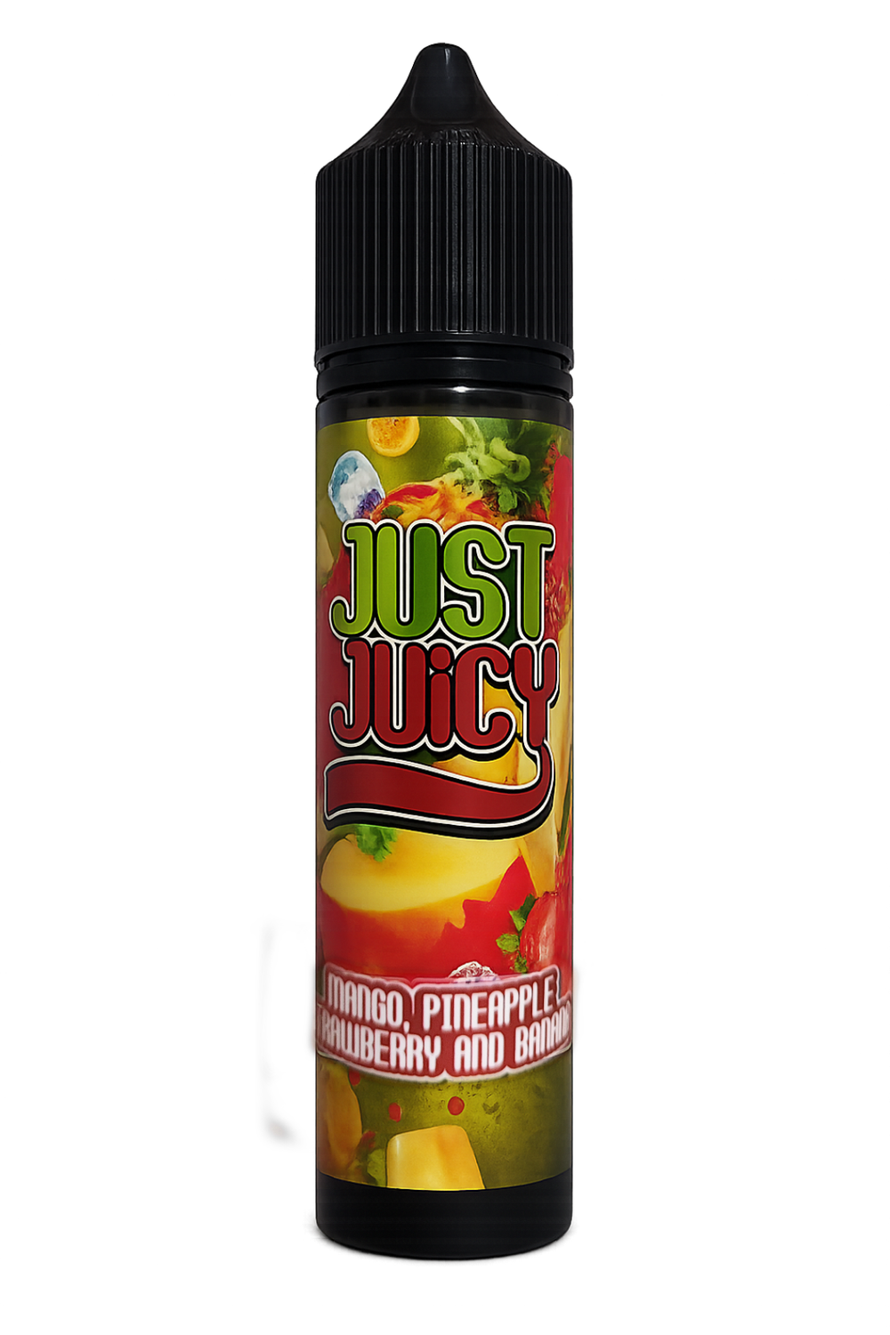 Just Juicy - 60ml Longfill - 50mg - Mango/Straw/Pineapple/Banana (Flavour Only) Just Juicy - 60ml Longfill - 50mg - Mango/Straw/Pineapple/Banana (Flavour Only)