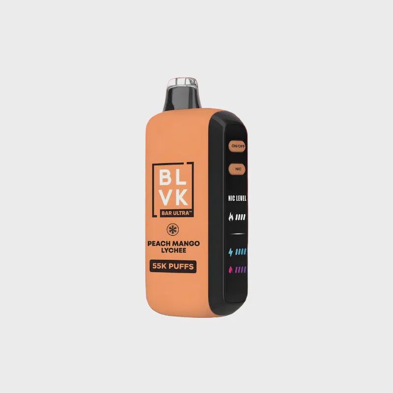 BLVK - 55 000 Puff - Peach Mango Lychee - 50mg BLVK - 55 000 Puff - Peach Mango Lychee - 50mg