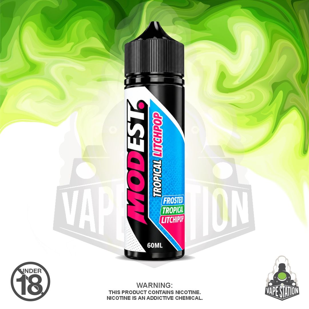 Squeeze - MODest - Tropical Litchi Pop - 60ml Longfill KIT - 35mg Squeeze - MODest - Tropical Litchi Pop - 60ml Longfill KIT - 35mg